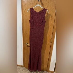NWT RARE Baltic Born Valentine BERRY Sparkle Maxi Lace Evening Dress Size M